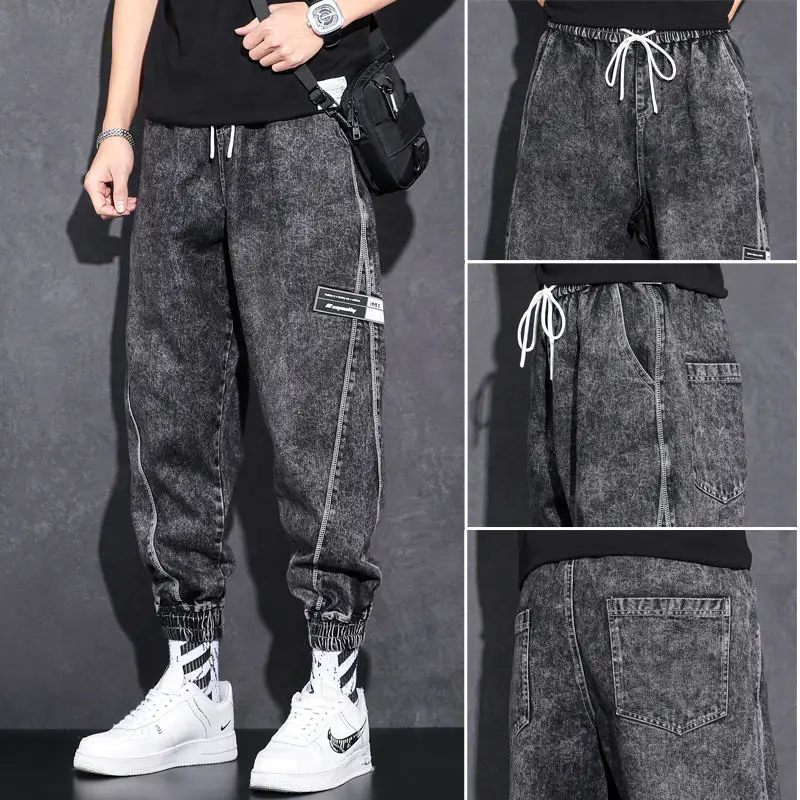 Gray Snow Wash Jeans Mens Fashion Cargo Pants Loose Harem Trousers Male Fashion Casual Korean Joggers Men Street Wear Pants 5XL
Gray Snow Wash Jeans Mens Fashion Cargo Pants Loose Harem Trousers Male Fashion Casual Korean Joggers Men Street Wear Pants 5XL