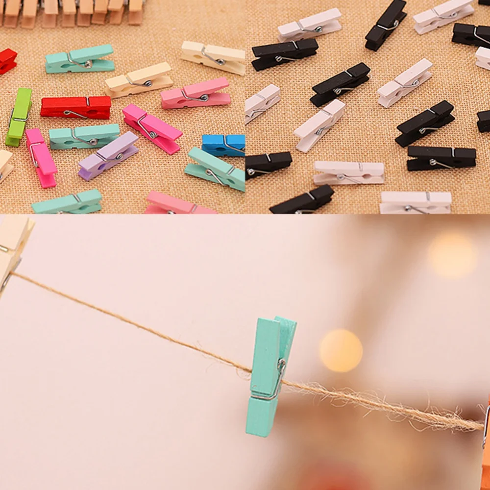 20pcs Mini Wooden Clips Coloful Clothespins Clip Photo Paper Holders Clothespin Craft Clips Portable Wood Clamp Home Decoration
20pcs Mini Wooden Clips Coloful Clothespins Clip Photo Paper Holders Clothespin Craft Clips Portable Wood Clamp Home Decoration