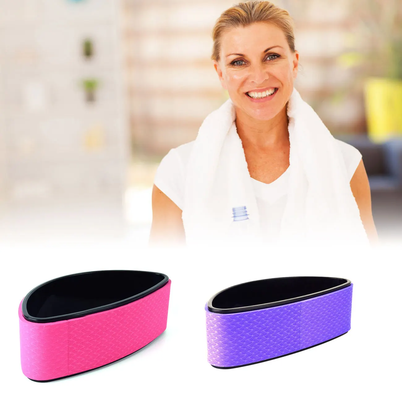 Yoga Wheel Half Round Comfortable Yoga Prop Wheel for Stretching Improving Flexibility and Backbends
Yoga Wheel Half Round Comfortable Yoga Prop Wheel for Stretching Improving Flexibility and Backbends