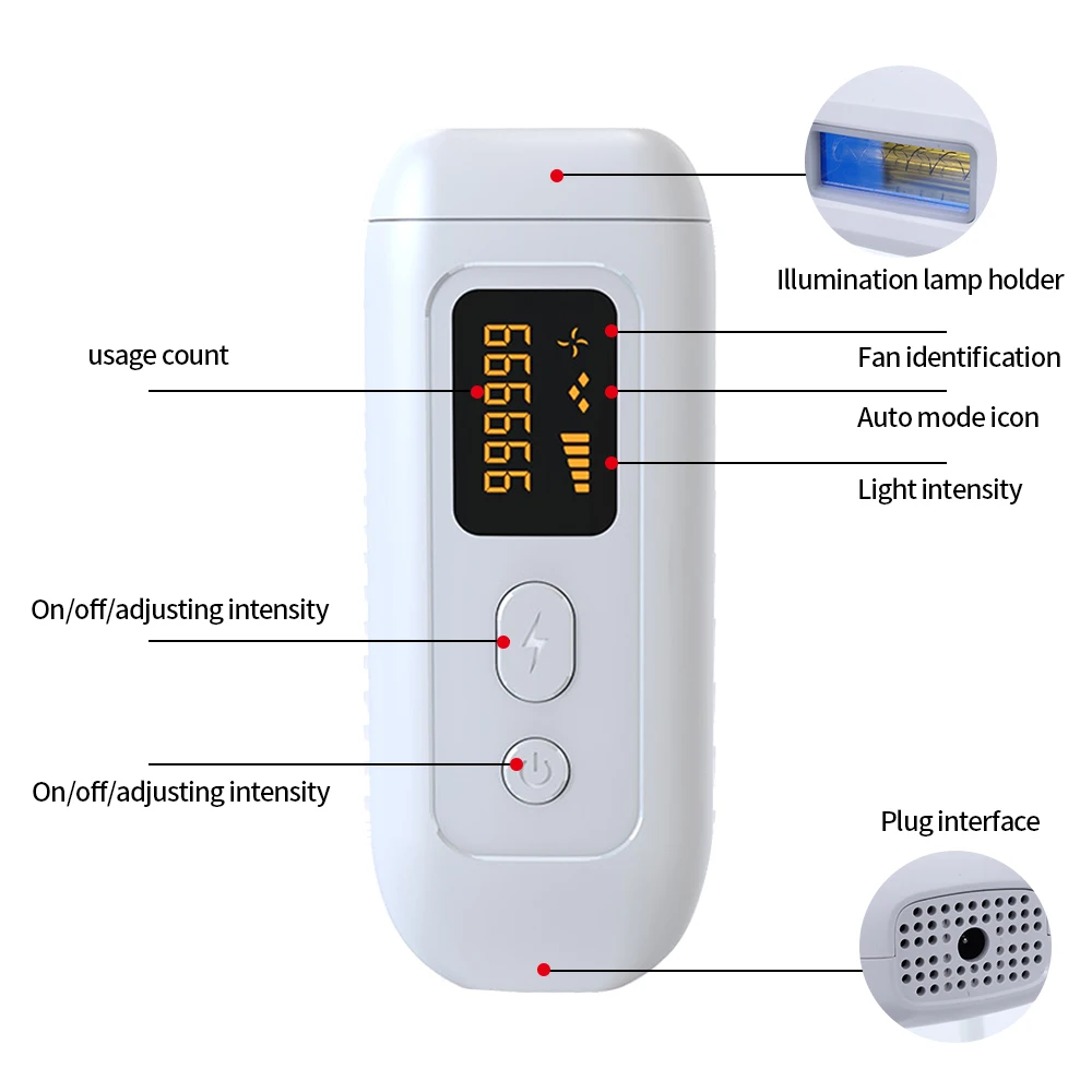 Flashes IPL Epilator Hair Removal LCD Display Machine Laser Permanent Bikini Trimmer Electric Depilador a Laser
Flashes IPL Epilator Hair Removal LCD Display Machine Laser Permanent Bikini Trimmer Electric Depilador a Laser