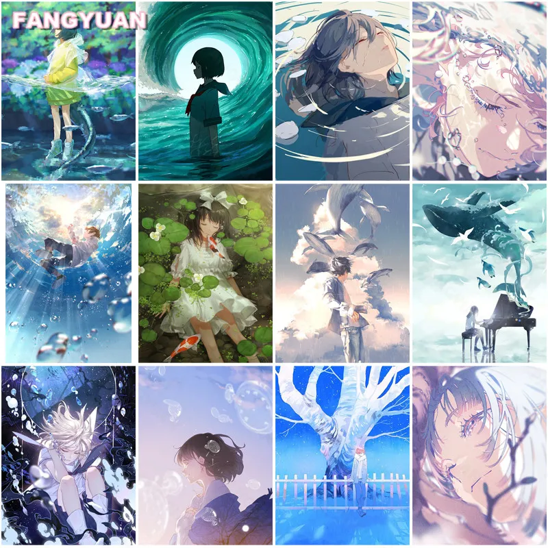 Diamond Painting Kit Lotus Leaf Pond Golden Fish Anime Girl In The Water Full Diamond Embroidery Cross Stitch Kits Home Decor
Diamond Painting Kit Lotus Leaf Pond Golden Fish Anime Girl In The Water Full Diamond Embroidery Cross Stitch Kits Home Decor