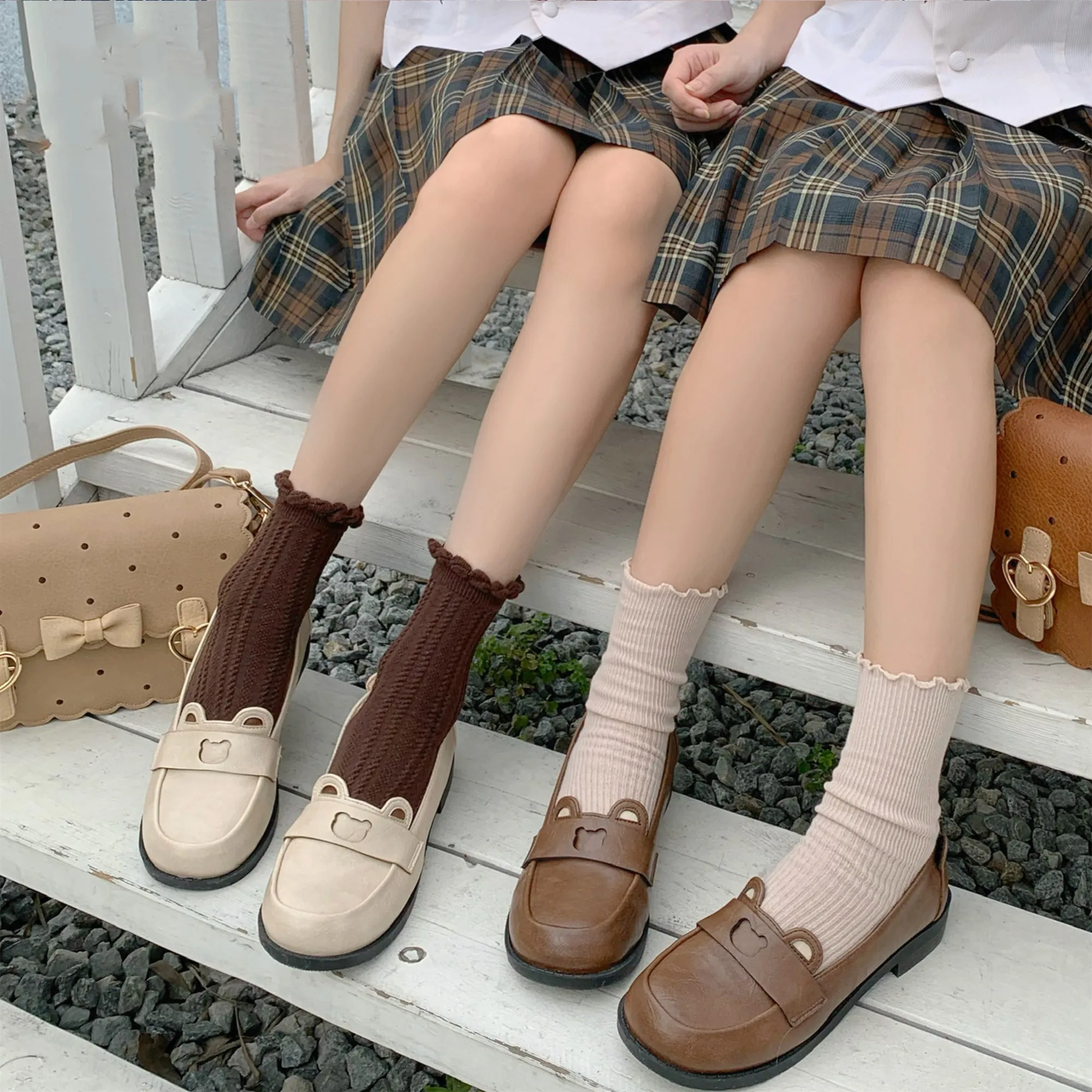 Lolita student jk uniform shoes Japanese cute bear shallow mouth round head women's shoes soft girl kawaii shoes cosplay loli
Lolita student jk uniform shoes Japanese cute bear shallow mouth round head women's shoes soft girl kawaii shoes cosplay loli