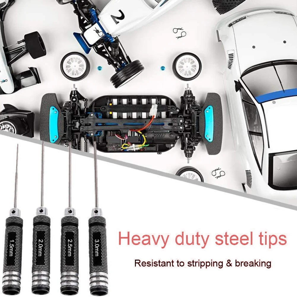 4 In 1 Screwdriver Hexagon Head 1.5 2.0 2.5 3.0mm Coated Hex Screw Driver Tools Set Kits For Helicopter Car RC Drone Multi-Axis
4 In 1 Screwdriver Hexagon Head 1.5 2.0 2.5 3.0mm Coated Hex Screw Driver Tools Set Kits For Helicopter Car RC Drone Multi-Axis
