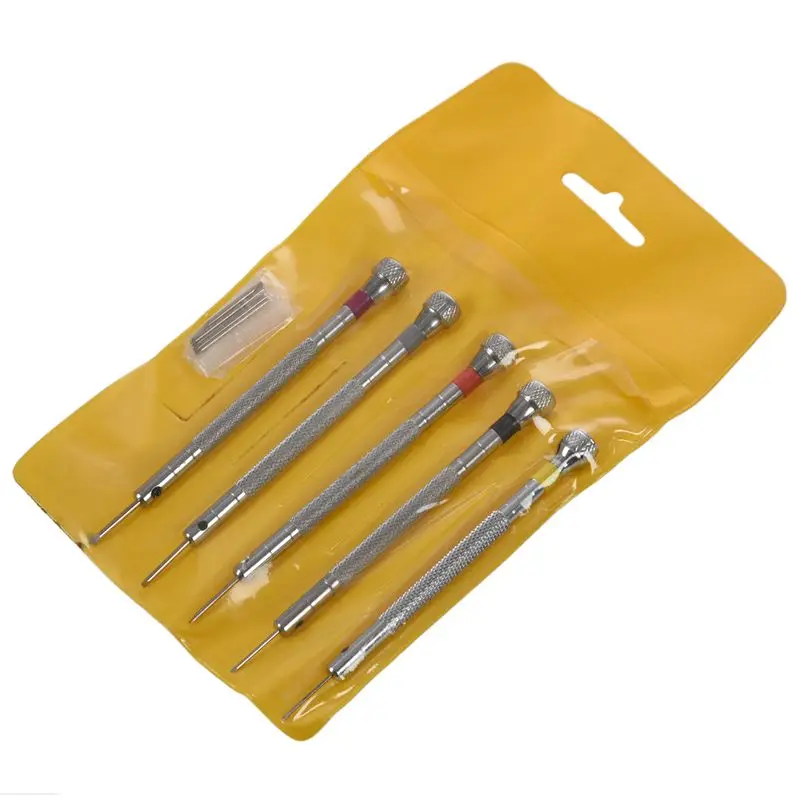 High quality screwdriver set 5 X 0.8-1.6mm flat blade head tip wrist watch screwdriver repair set mobile phone pc repair tool bo
High quality screwdriver set 5 X 0.8-1.6mm flat blade head tip wrist watch screwdriver repair set mobile phone pc repair tool bo