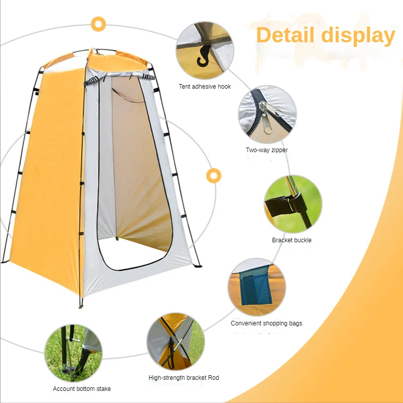 Portable Privacy Pop Up Tent Full Automatic Toilet for Camping Fishing Tent Outdoor Shower Enclosure Rain Shelter with Window
Portable Privacy Pop Up Tent Full Automatic Toilet for Camping Fishing Tent Outdoor Shower Enclosure Rain Shelter with Window