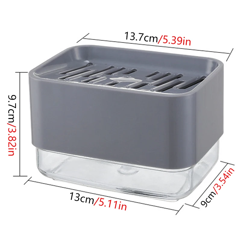 Multiful Soap Pump Dispenser Box Kitchen Dish Liquid Soap Press Box with Sponge Holder Home Cleaner Container 330ML
Multiful Soap Pump Dispenser Box Kitchen Dish Liquid Soap Press Box with Sponge Holder Home Cleaner Container 330ML