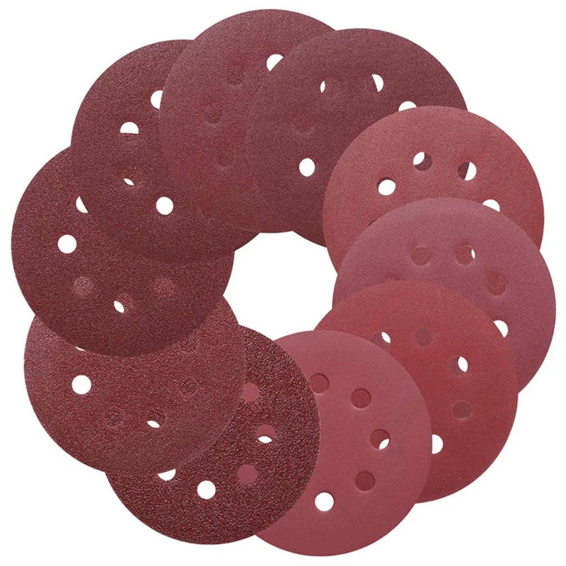 100PCS Disc Sandpaper 125MM Brushed Sheet 5 Inch 8 Hole Back Flock Dry Sanding Paper Sheet Self-Adhesive Flocking Disc
100PCS Disc Sandpaper 125MM Brushed Sheet 5 Inch 8 Hole Back Flock Dry Sanding Paper Sheet Self-Adhesive Flocking Disc
