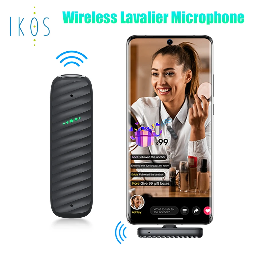 IKOS 2.4G Wireless Lavalier Microphone for iPhone 11 Android Portable Audio Video Recording Mobile Phone Mic Vlog Youtube Tiktok
IKOS 2.4G Wireless Lavalier Microphone for iPhone 11 Android Portable Audio Video Recording Mobile Phone Mic Vlog Youtube Tiktok