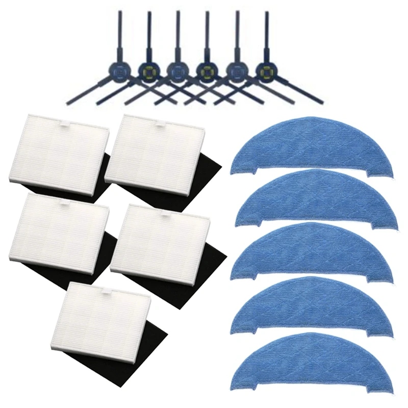 Robot Vacuum Cleaner HEPA Filter Side Brush Mop, for Ilife V8 V8S X750 A7 X800 X785 V80 Vacuum Cleaner Parts Accessories
Robot Vacuum Cleaner HEPA Filter Side Brush Mop, for Ilife V8 V8S X750 A7 X800 X785 V80 Vacuum Cleaner Parts Accessories