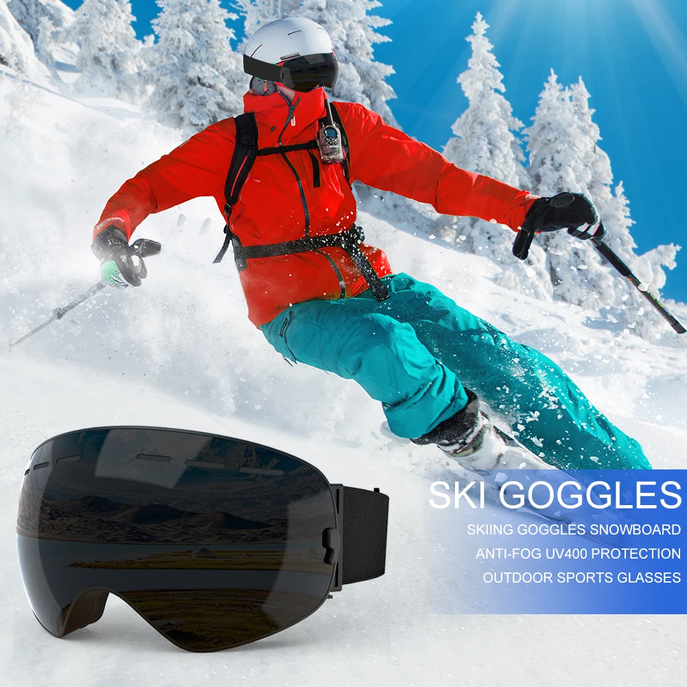 Outdoor Skiing Goggles UV Protection Riding Snowboard Eyewear Anti-Fog Glasses for Outdoor Exercise Sport Ornaments
Outdoor Skiing Goggles UV Protection Riding Snowboard Eyewear Anti-Fog Glasses for Outdoor Exercise Sport Ornaments