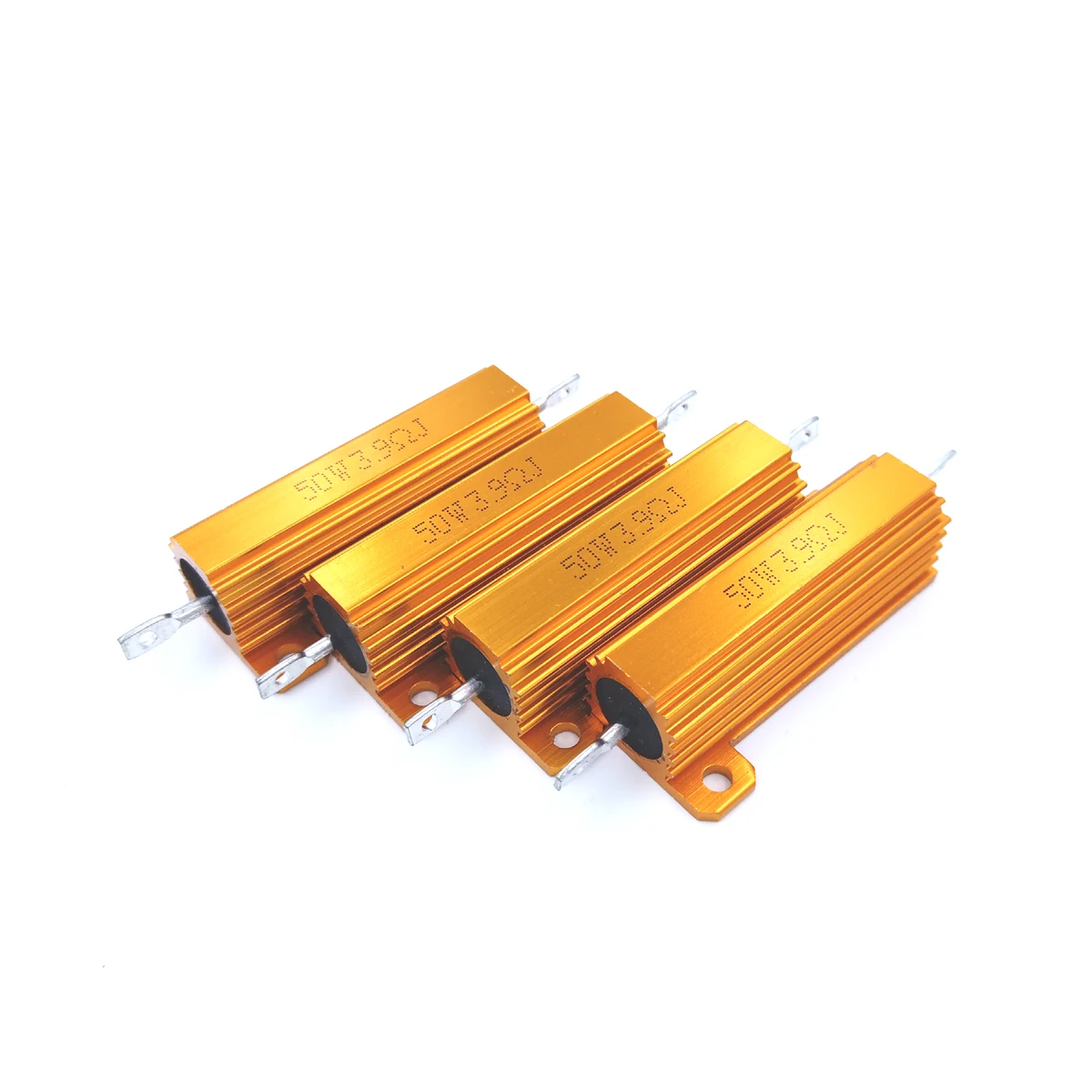 

2Pcs 5.6R 5.6ohm 5.6 820R 820ohm 820 R Ohm 50W Aluminum Power Metal Shell Case Wirewound Resistor Resistance RX24