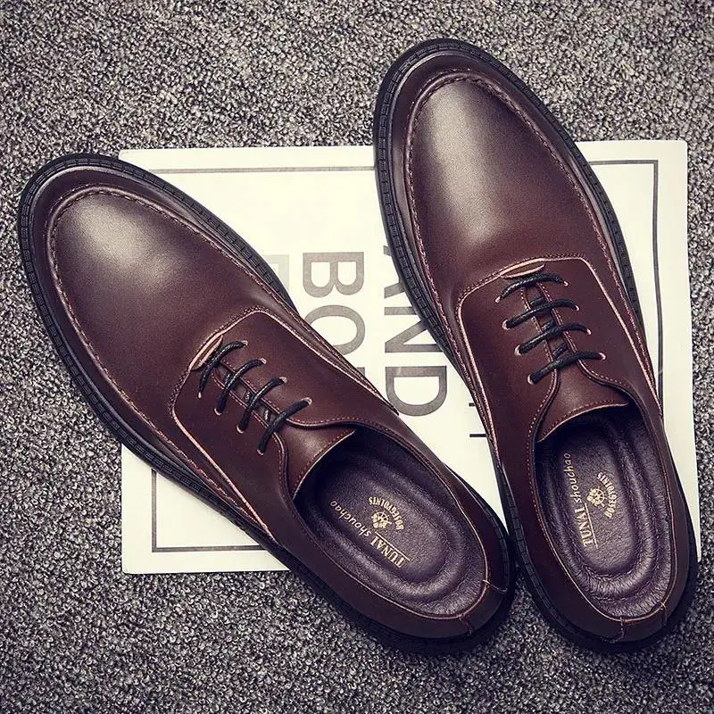 Men Leather Shoes Spring Autumn Waterproof Non-slip Comfortable Shoe Fashion Business Formal Wear Shoes Men Casual Leather Shoes
Men Leather Shoes Spring Autumn Waterproof Non-slip Comfortable Shoe Fashion Business Formal Wear Shoes Men Casual Leather Shoes