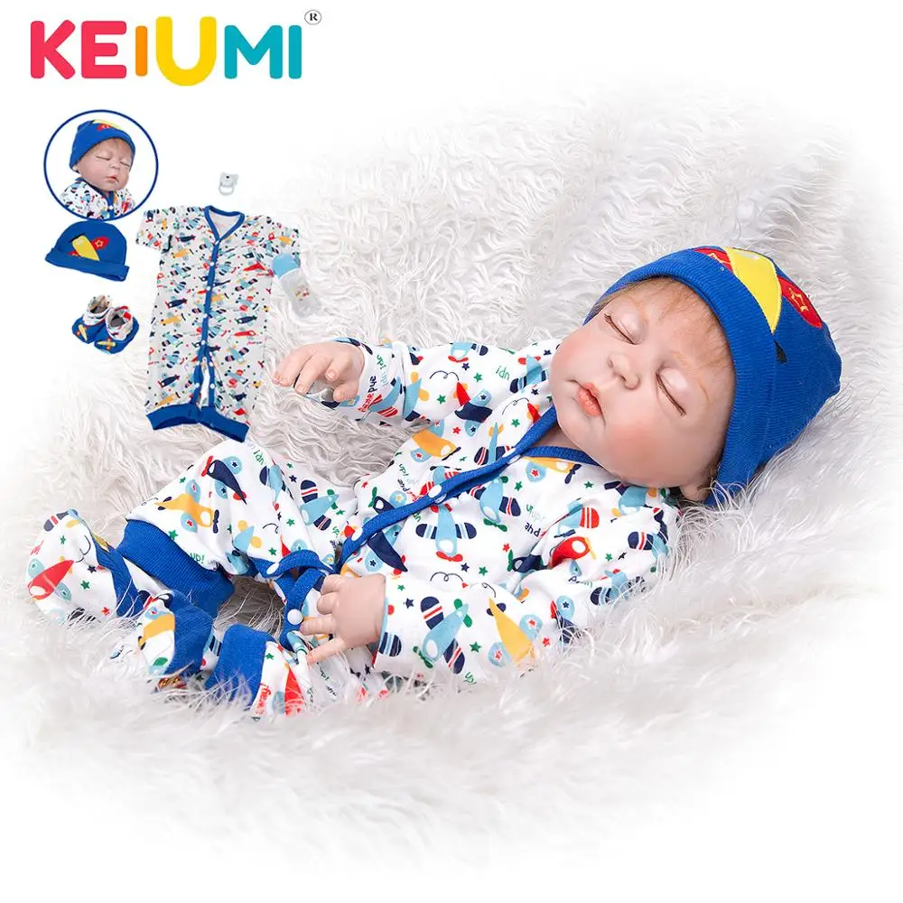 KEIUMI 23 Inch Reborn Baby Doll With Closed Eyes Full Vinyl Body Newborn Girl Reborn Boneca Doll Kid Birthday Christmas Gift
KEIUMI 23 Inch Reborn Baby Doll With Closed Eyes Full Vinyl Body Newborn Girl Reborn Boneca Doll Kid Birthday Christmas Gift