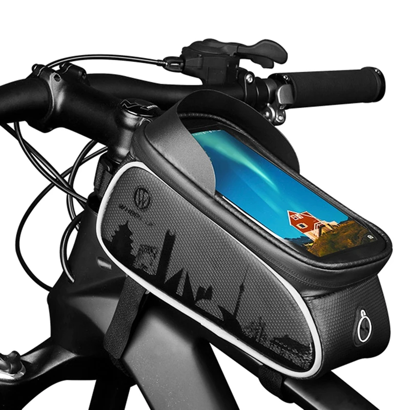 WHeeL UP Rainproof Bicycle Bag Frame Front Top Tube Cycling Bag Reflective 6.5-inch Phone Case Press Sn Bag
WHeeL UP Rainproof Bicycle Bag Frame Front Top Tube Cycling Bag Reflective 6.5-inch Phone Case Press Sn Bag