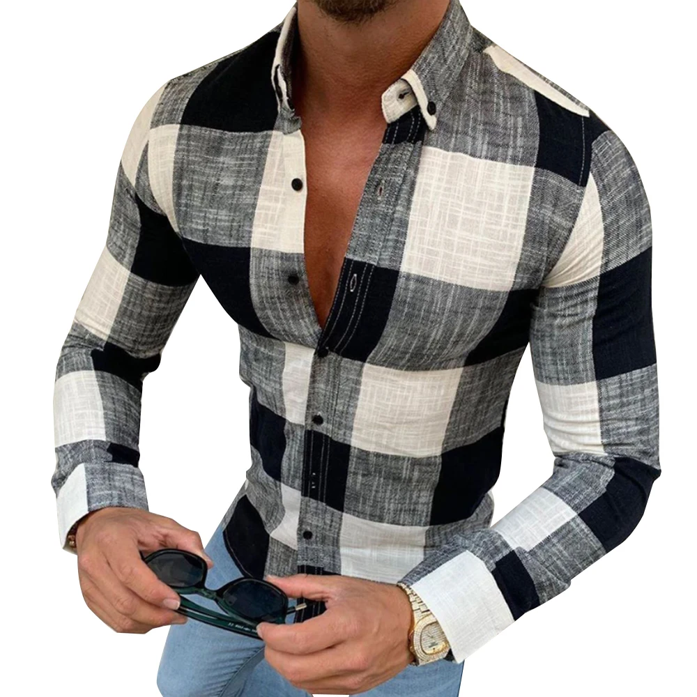 #36 Mens Shirt 2020 NEW Style Fashion Men Clothing Long Sleeve Turn Down Collar Casual Business Basic Wear Plaid Shirts
#36 Mens Shirt 2020 NEW Style Fashion Men Clothing Long Sleeve Turn Down Collar Casual Business Basic Wear Plaid Shirts