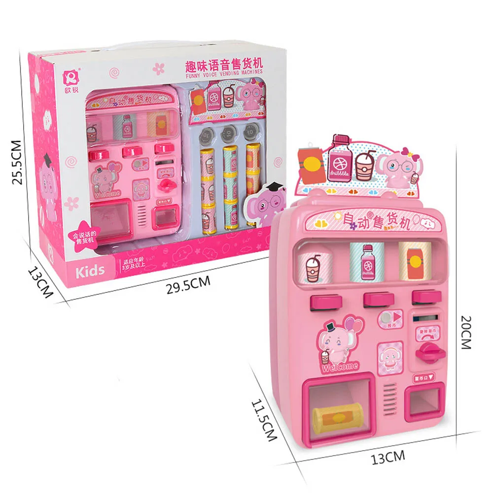 Children's simulation vending machine candy drink voice vending machine coin pretending to play sound and light toys
Children's simulation vending machine candy drink voice vending machine coin pretending to play sound and light toys