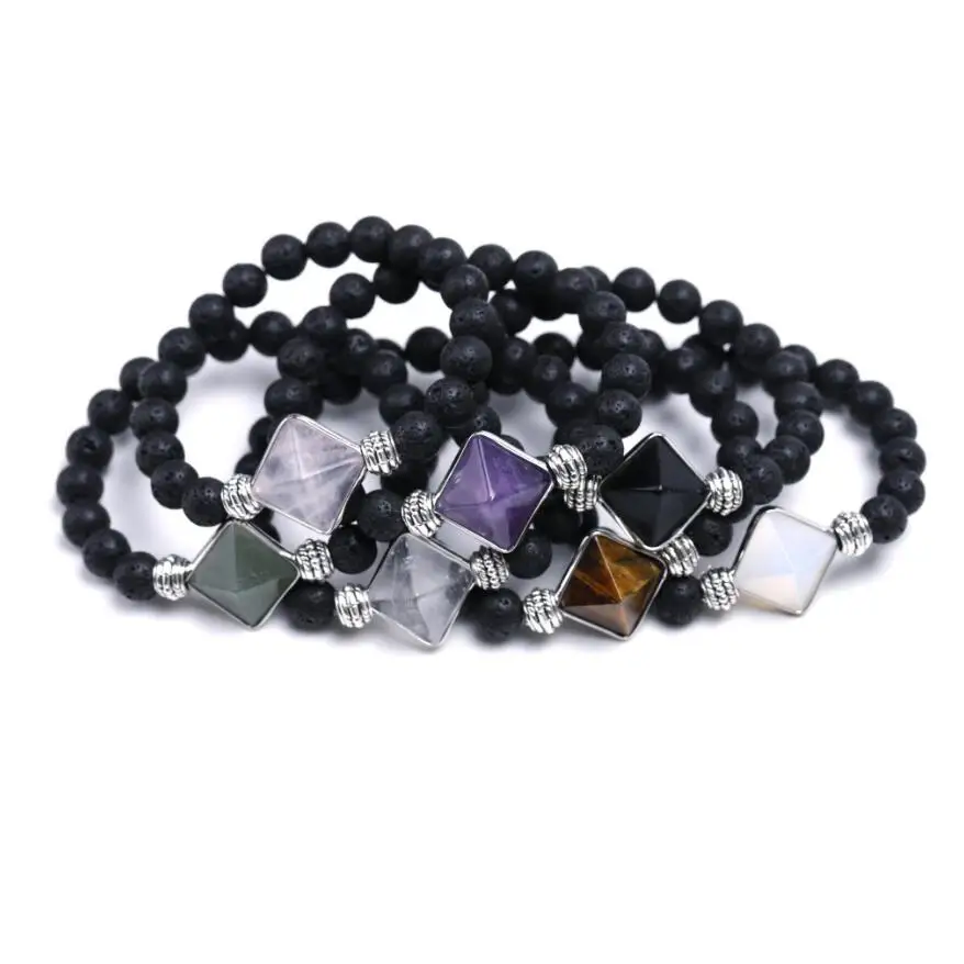 Natural stone crystal cut energy crystal bracelet aromatherapy Poly gas bracelet Fashion for Men or Women Jewelry
Natural stone crystal cut energy crystal bracelet aromatherapy Poly gas bracelet Fashion for Men or Women Jewelry