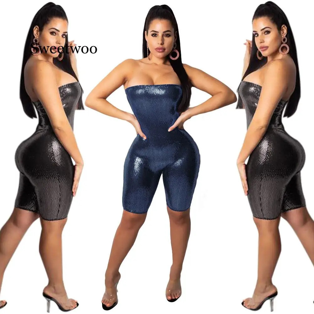 SWEETWOO Sexy Hot Women Sequins High Waist Playsuit Jumpsuit Party Strapless Off Shoulder Summer Party Club Trousers Blue Brown
SWEETWOO Sexy Hot Women Sequins High Waist Playsuit Jumpsuit Party Strapless Off Shoulder Summer Party Club Trousers Blue Brown