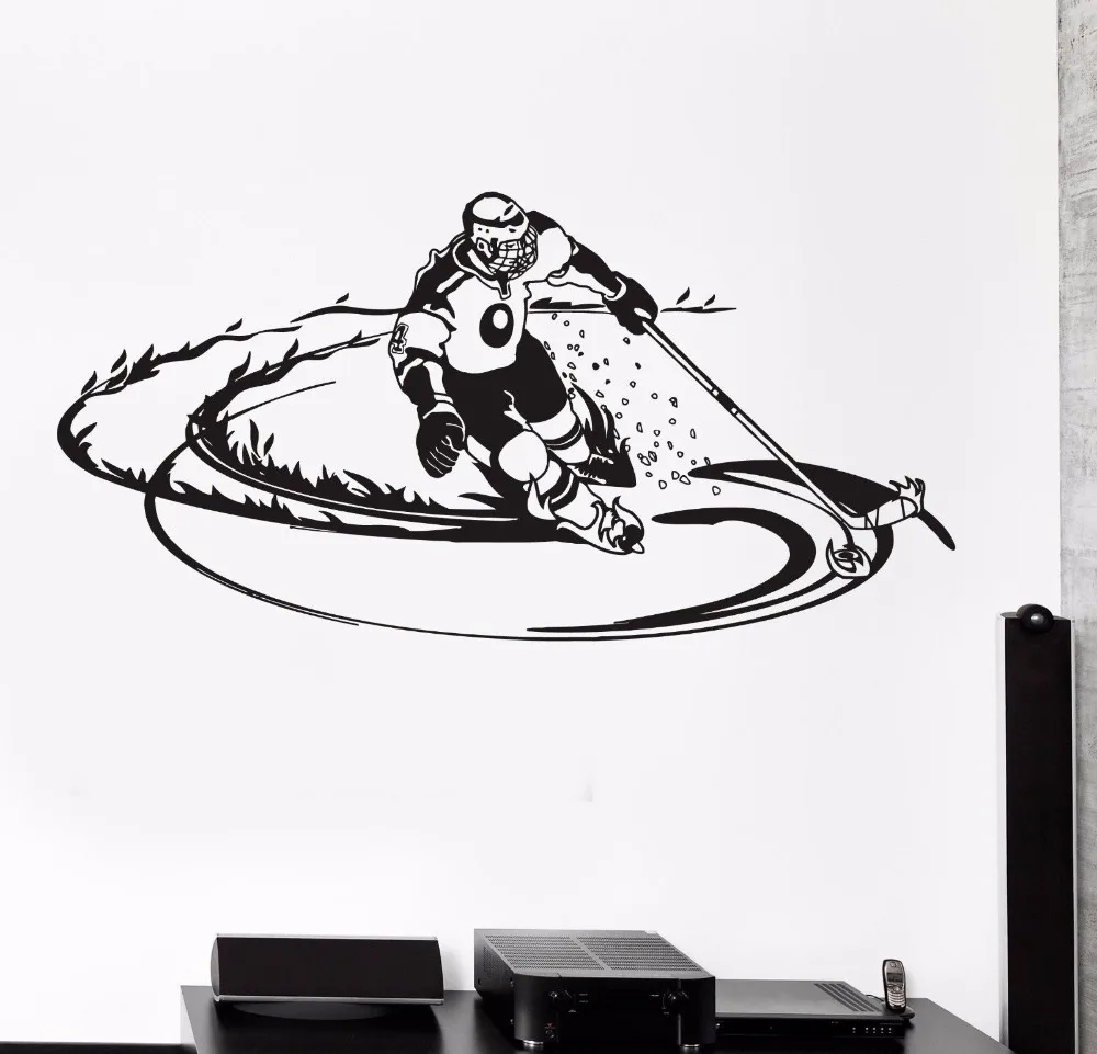 Art Wall Sticker Hockey Player Wall Decorative Removeable Modern Poster Vinyl Art Sports Decal Fan Boys Decor Mural LY156 
Art Wall Sticker Hockey Player Wall Decorative Removeable Modern Poster Vinyl Art Sports Decal Fan Boys Decor Mural LY156
