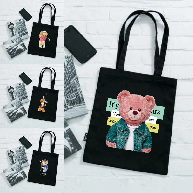 Сумки-шопперы Teddy Bear тканевые экологически чистые складные холщовые дамские