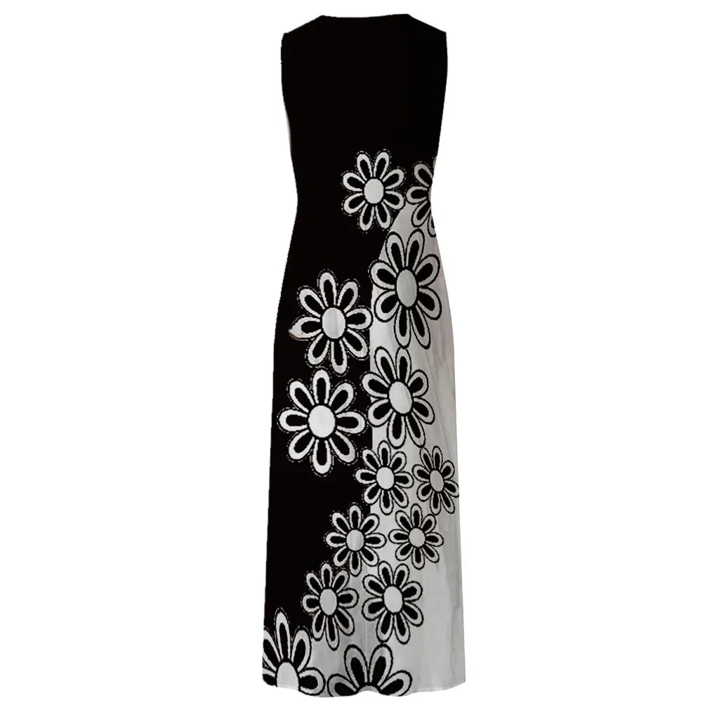 Summer Maxi Dress Women Fashion Casual Sleeveless Print V-Neck Long Dresses Female Beach Cami Dress with Pockets#35
Summer Maxi Dress Women Fashion Casual Sleeveless Print V-Neck Long Dresses Female Beach Cami Dress with Pockets#35