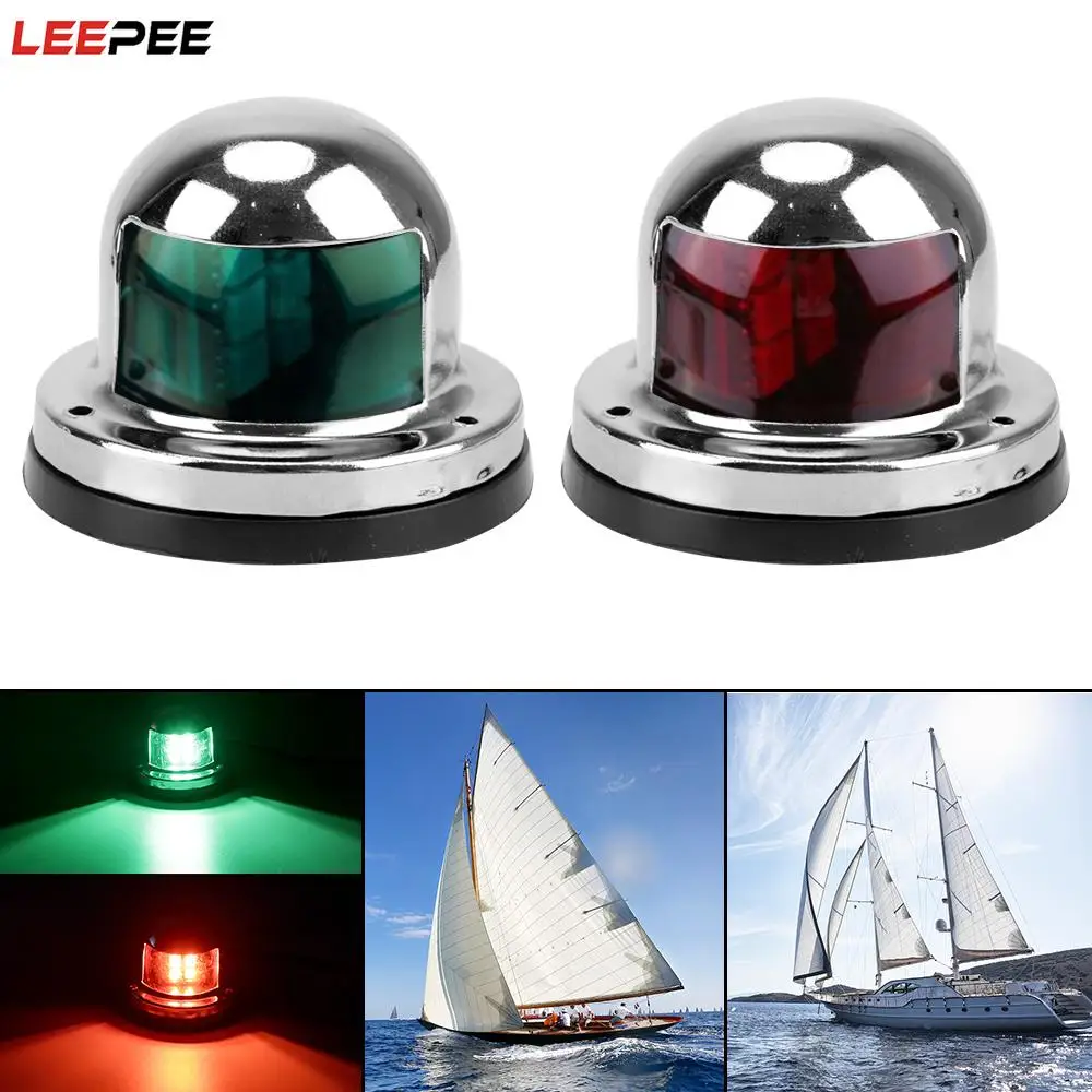 Warning Signal Light 12V for Marine Yacht 2pcs Red Green Stainless Steel Sailing Lamp Waterproof LED Navigation Lights
Warning Signal Light 12V for Marine Yacht 2pcs Red Green Stainless Steel Sailing Lamp Waterproof LED Navigation Lights