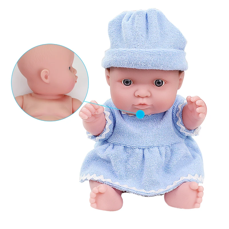 8 дюймов Кукла реборн игрушки Реалистичные куклы Bebe силиконовая резина тело в