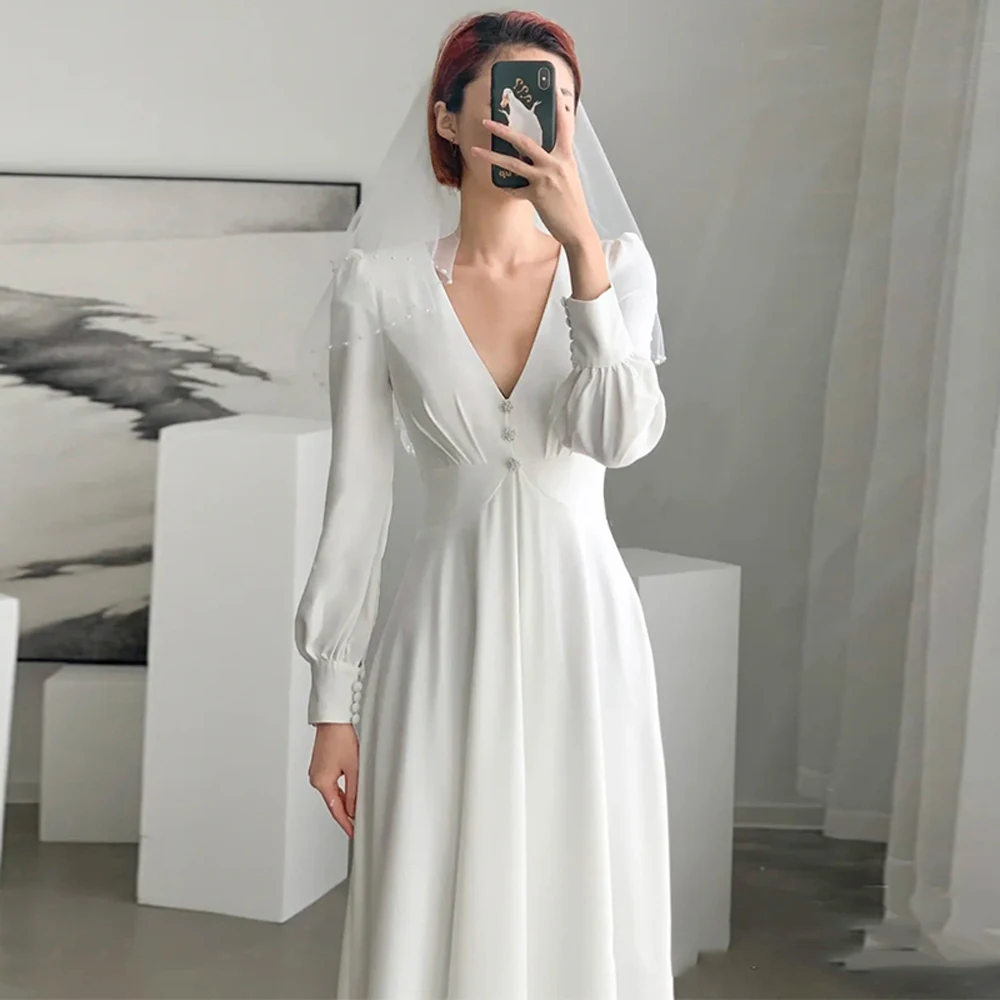 ETESANSFIN Summer White-Long Sleeve Light Luxury Wedding/Party/Classmate Reunion/Annual Meeting/Daily Life Dress 
ETESANSFIN Summer White-Long Sleeve Light Luxury Wedding/Party/Classmate Reunion/Annual Meeting/Daily Life Dress
