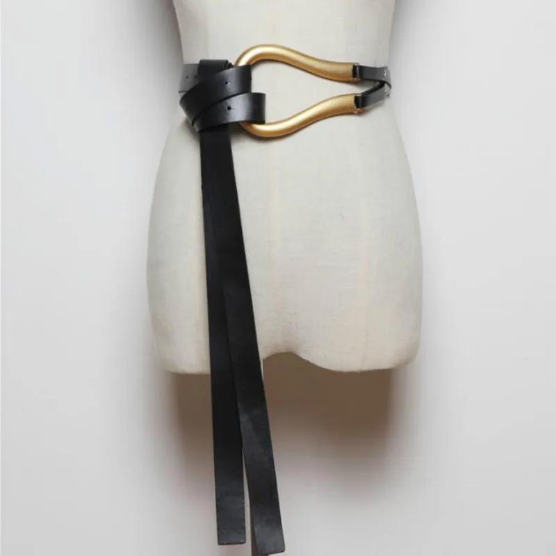 Luxury Brand Newest Fashion U-shaped Soft Faux Leather Belts Personality Double Layer Waistbands Shirt Knotted Belt Long Straps
Luxury Brand Newest Fashion U-shaped Soft Faux Leather Belts Personality Double Layer Waistbands Shirt Knotted Belt Long Straps