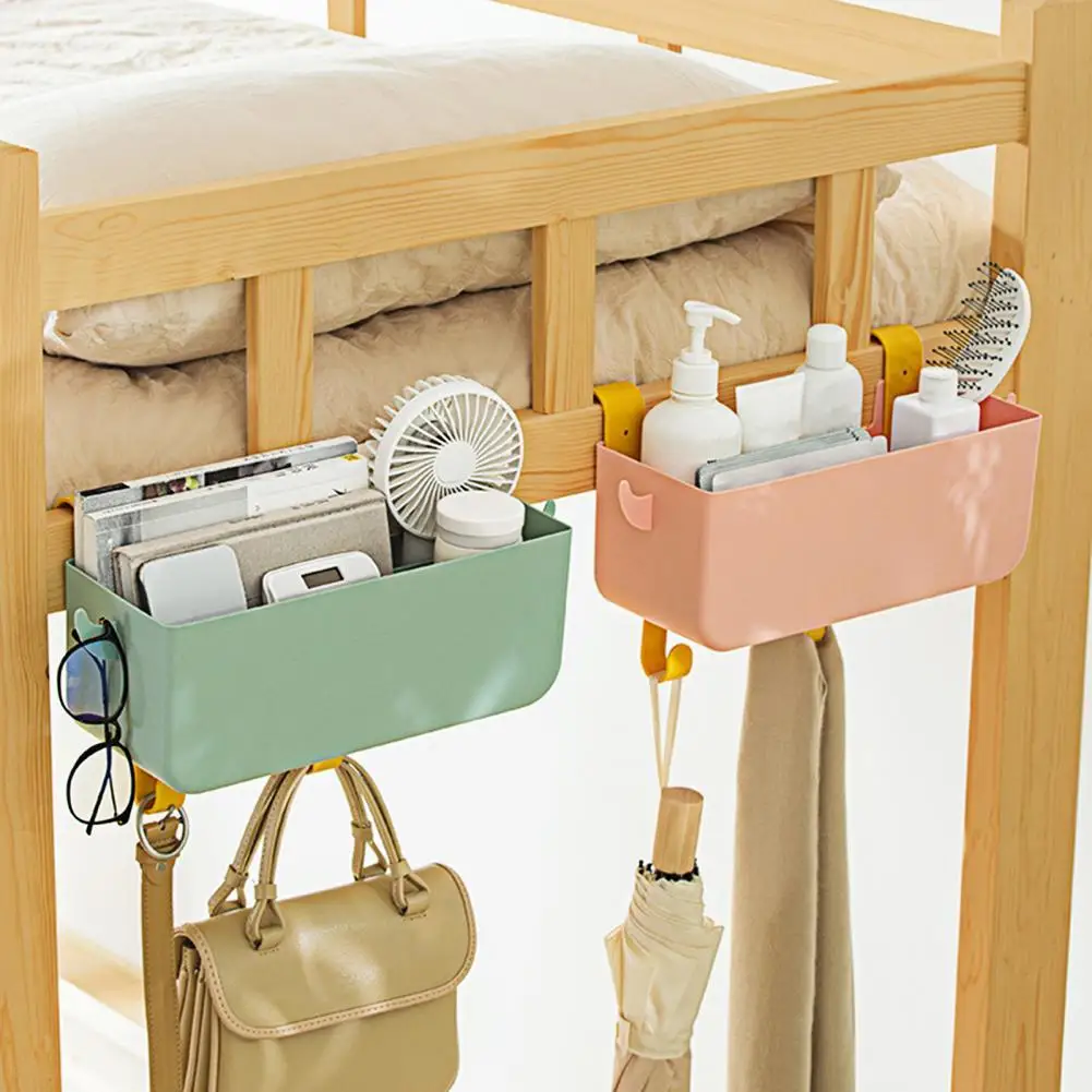 Bedside Hanging Basket Compartment Punch Free Portable Plastic Storage Bedside Hook Box for Home
Bedside Hanging Basket Compartment Punch Free Portable Plastic Storage Bedside Hook Box for Home
