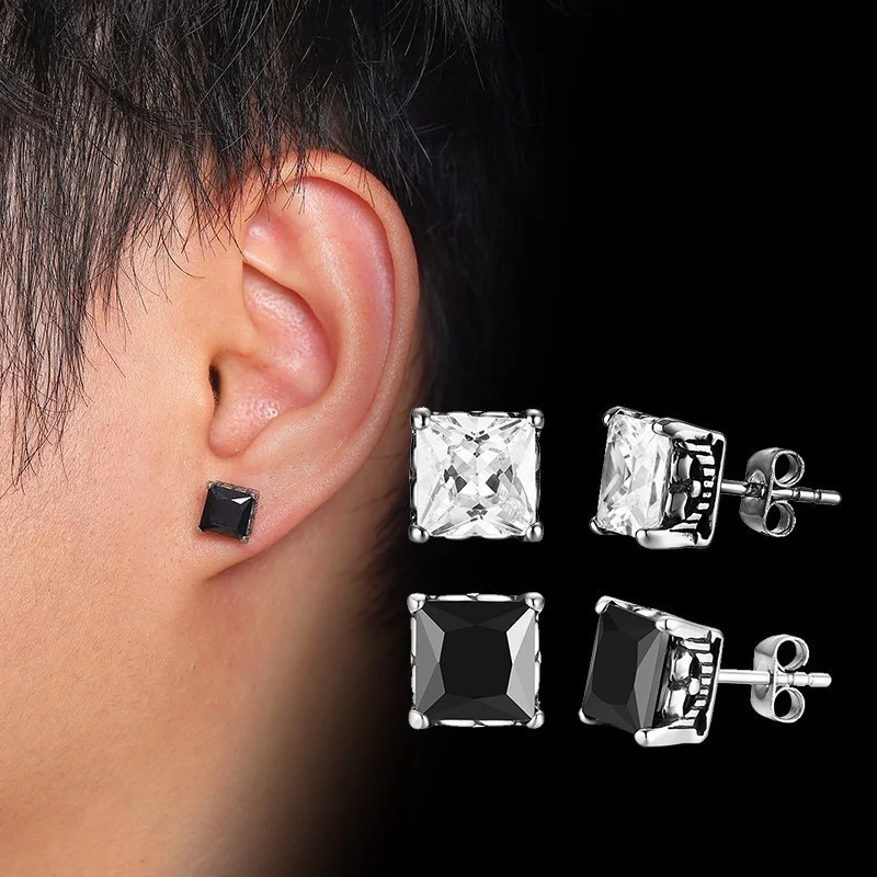 Vnox Stylish Square Cubic Zirconia Stud Earrings for Men Jewelry brincos masculinos
Vnox Stylish Square Cubic Zirconia Stud Earrings for Men Jewelry brincos masculinos