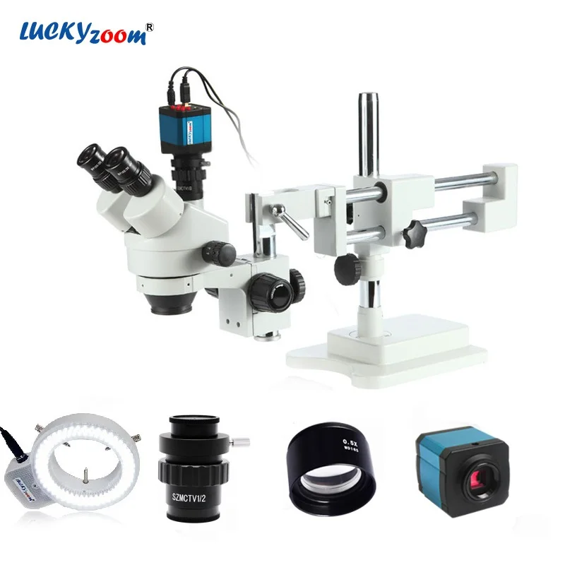 Фото Simul фокусное расстояние 3.5X 45X Тринокулярный Стерео микроскоп для - купить