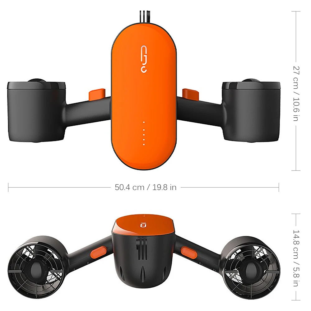 Underwater Sea Scooter with Action Camera Mount Dual Motors Max Depth 98FT 60min 4mph Water Sports Swimming Pool
Underwater Sea Scooter with Action Camera Mount Dual Motors Max Depth 98FT 60min 4mph Water Sports Swimming Pool