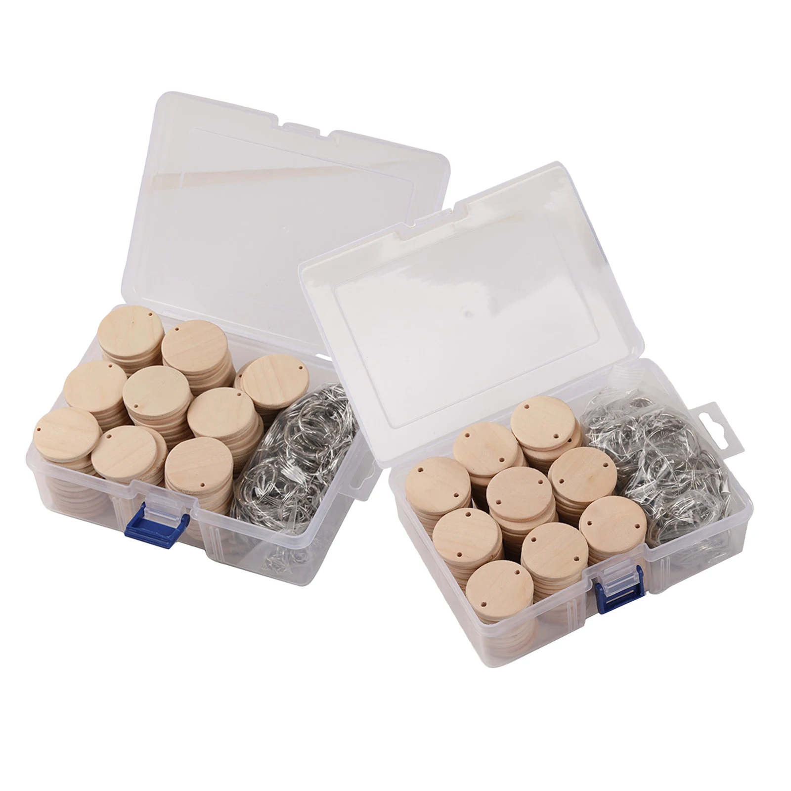 100pcs Natural Wood Slices Keychain, Unfinished Predrilled Log Discs, Round Blank Wooden Circles with Key Rings
100pcs Natural Wood Slices Keychain, Unfinished Predrilled Log Discs, Round Blank Wooden Circles with Key Rings