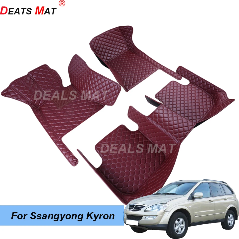 100% Fit Leather Auto Car Mats With Pockets Floor Carpet Rugs For Ssangyong Kyron 2005 2006 2007 2008 2009 2010 accessories
100% Fit Leather Auto Car Mats With Pockets Floor Carpet Rugs For Ssangyong Kyron 2005 2006 2007 2008 2009 2010 accessories