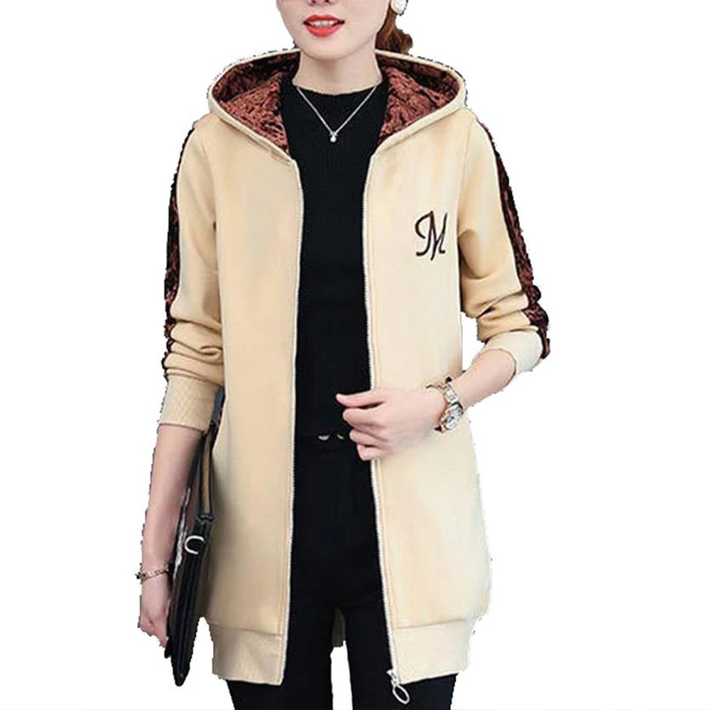 Warm Stylish Coat Plush Mid-Length Coats Zipper Basic Thick Womens Hooded Jacket Ladies Casual Hoodies Jackets Outwear
Warm Stylish Coat Plush Mid-Length Coats Zipper Basic Thick Womens Hooded Jacket Ladies Casual Hoodies Jackets Outwear