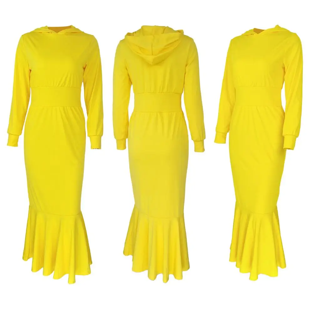 hoodie dress woman mermaid dress for women casual bodycon long ladies party winter dress 
hoodie dress woman mermaid dress for women casual bodycon long ladies party winter dress