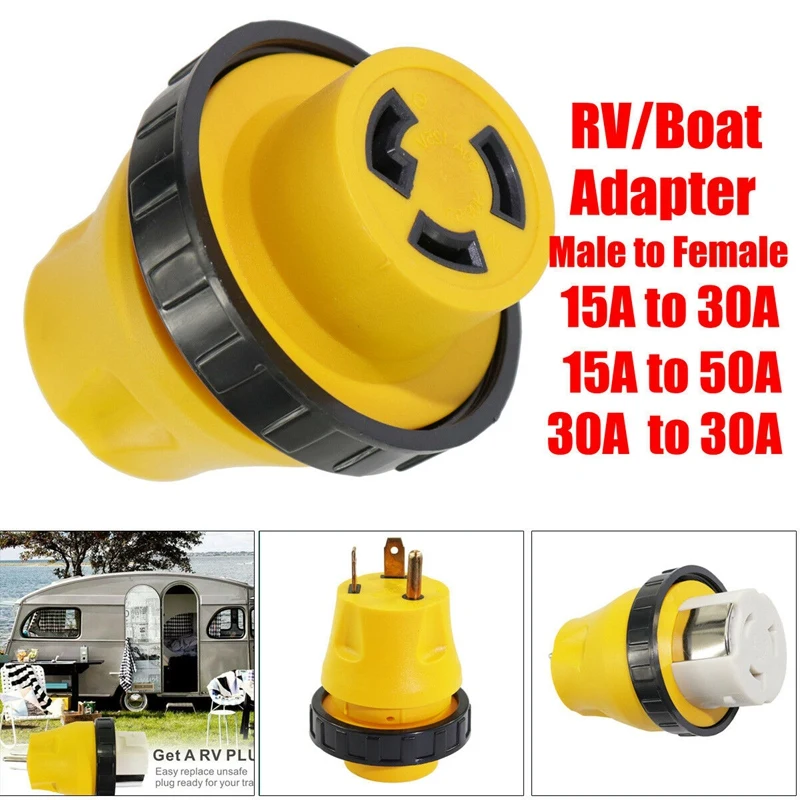 15A Male to 30A Female Heavy Duty Locking Plug Connector Power Cord Replacement Receptacle Handle RV Parts & Accessories
15A Male to 30A Female Heavy Duty Locking Plug Connector Power Cord Replacement Receptacle Handle RV Parts & Accessories