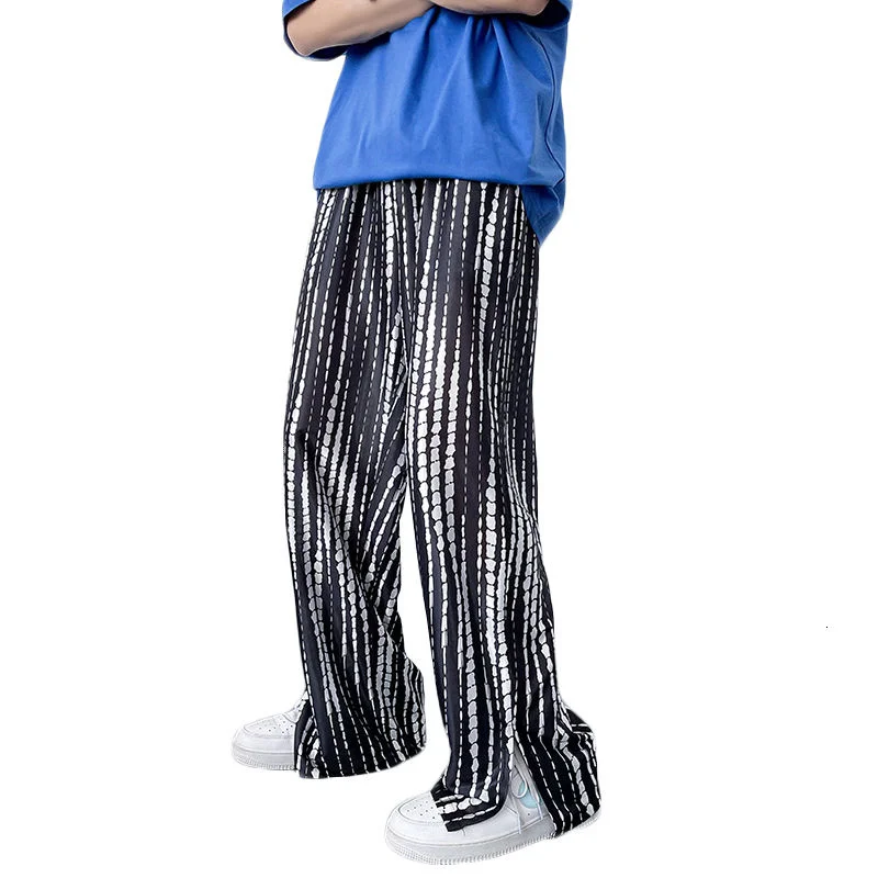 Summer Thin Casual Pants Men's Fashion Printing Loose Wide-leg Pants Men Streetwear Breathable Ice Silk Pants Mens Trousers
Summer Thin Casual Pants Men's Fashion Printing Loose Wide-leg Pants Men Streetwear Breathable Ice Silk Pants Mens Trousers