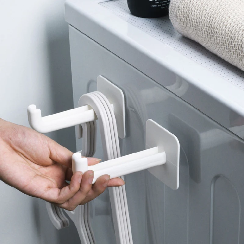 2Pcs Hanger Storage Rack Multifunctional Punch-free Wall-mounted Hanger Storage Rack Space-saving Pot Lids Storage Rack Gadgets
2Pcs Hanger Storage Rack Multifunctional Punch-free Wall-mounted Hanger Storage Rack Space-saving Pot Lids Storage Rack Gadgets