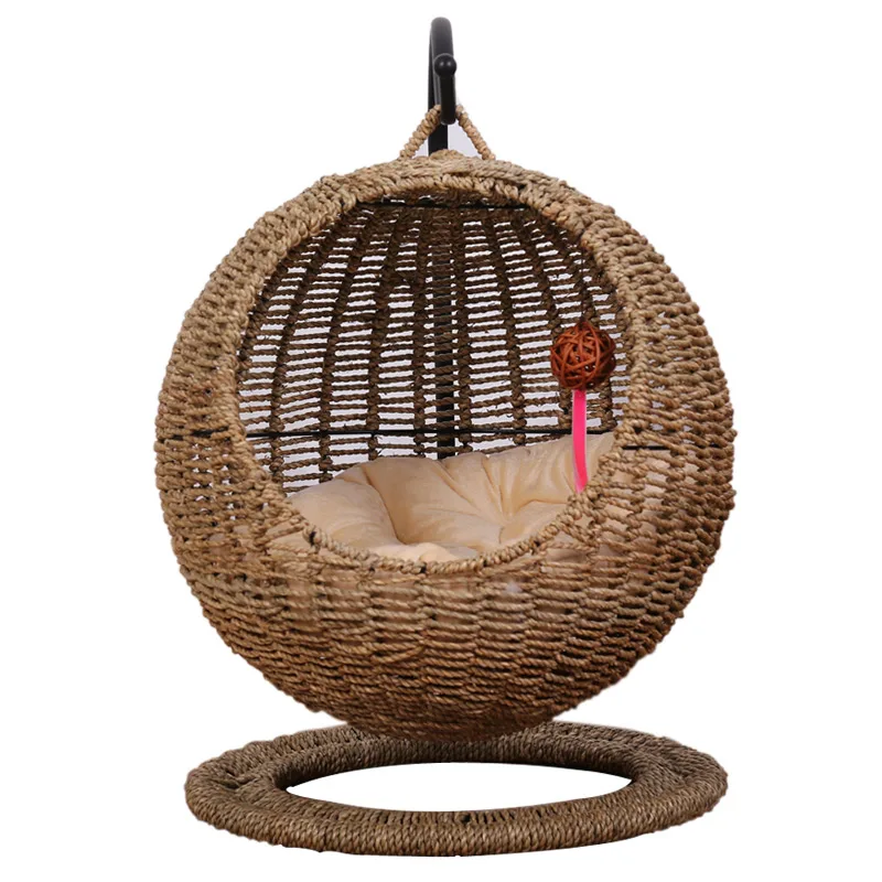 Summer Semi-closed Cat Litter Round Opening With Cushion Hammock Removable Washable Pet Hanging Basket Cats Products For Pets 
Summer Semi-closed Cat Litter Round Opening With Cushion Hammock Removable Washable Pet Hanging Basket Cats Products For Pets