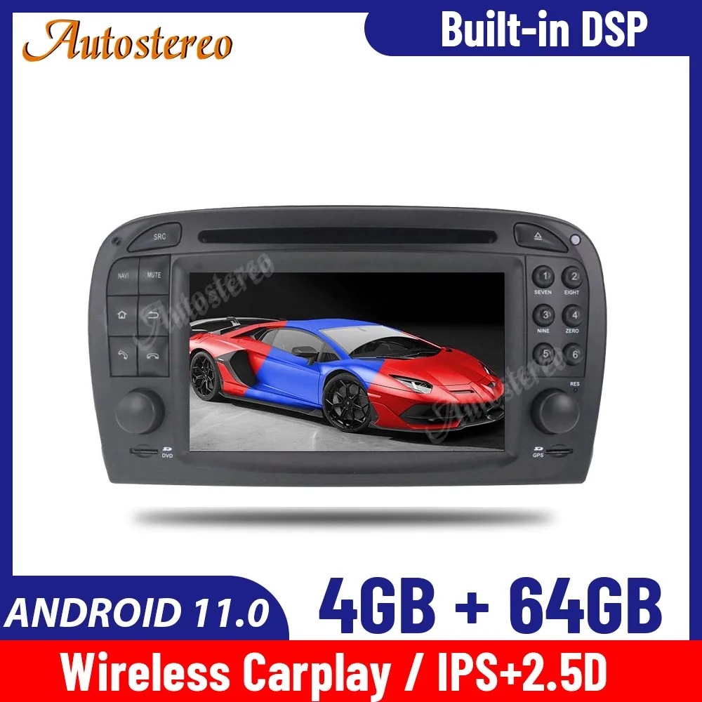 Для Mercedes Benz SL R230 SL500 2001-2007 Android11.0 Автомобильный CD DVD-плеер автомобильное радио, автомобильный GPS-навигатор, головное устройство, мультимедийны...
Для Mercedes Benz SL R230 SL500 2001-2007 Android11.0 Автомобильный CD DVD-плеер автомобильное радио, автомобильный GPS-навигатор, головное устройство, мультимедийны...