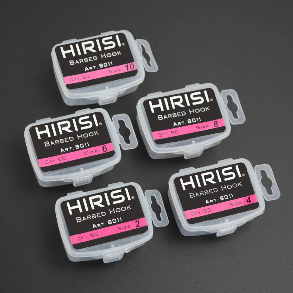 50pcs Portable Coating High Carbon Stainless Steel Barbed Hooks Carp Fishing Hooks Pack With Retail Original Box 2 4 6 8 10
50pcs Portable Coating High Carbon Stainless Steel Barbed Hooks Carp Fishing Hooks Pack With Retail Original Box 2 4 6 8 10