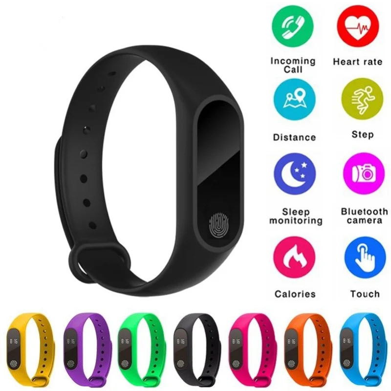 M2 Smart Band Wristband Health Monitor Pedometer Sports Bracelet Smart Bracelet Fitness Activity Men Women Kids Smartwatch Niños 
M2 Smart Band Wristband Health Monitor Pedometer Sports Bracelet Smart Bracelet Fitness Activity Men Women Kids Smartwatch Niños