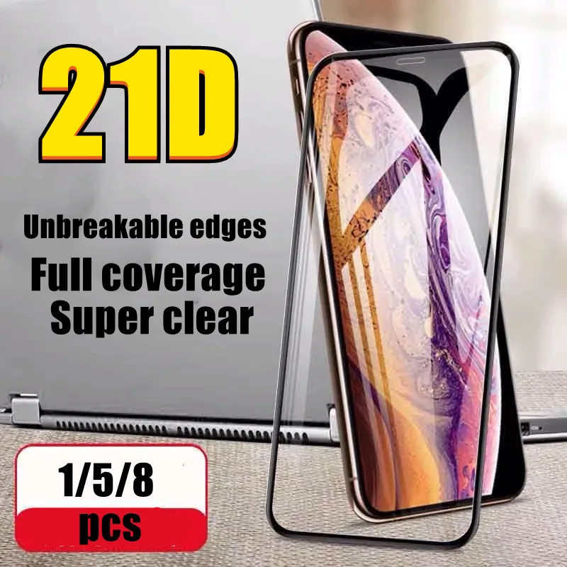 21D Защитная пленка для экрана из закаленного стекла для iPhone 7, 8, 6, 6s Plus, X, Защитная пленка для экрана на iPhone X XR XS MAX SE 5 5s 11 12 Pro стекло
21D Защитная пленка для экрана из закаленного стекла для iPhone 7, 8, 6, 6s Plus, X, Защитная пленка для экрана на iPhone X XR XS MAX SE 5 5s 11 12 Pro стекло