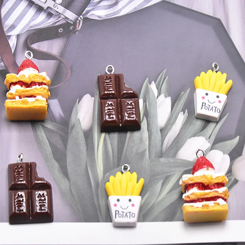 BULK! 10 Chocolate Bar & Dessert Food & Fries Charm or Pendants for Jewelry Making DIY Finding Strawberry Shortcake Charm OL39F
BULK! 10 Chocolate Bar & Dessert Food & Fries Charm or Pendants for Jewelry Making DIY Finding Strawberry Shortcake Charm OL39F
