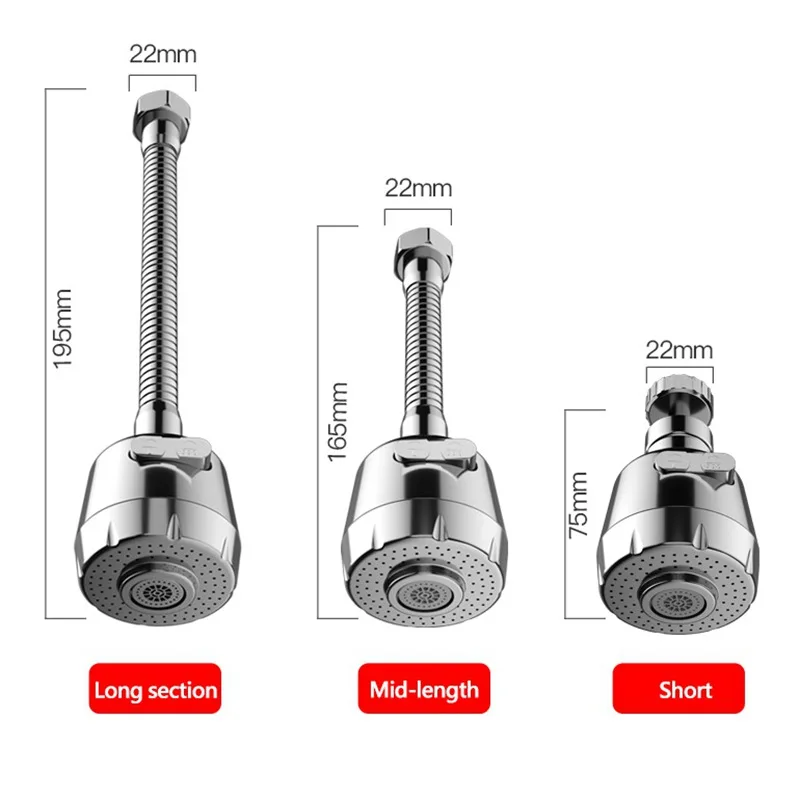 360 Degree Swivel Kitchen Faucet Aerator Bubbler Adjustable Dual Mode Sprayer Filter Diffuser Water Saving Nozzle Fauc Connector
360 Degree Swivel Kitchen Faucet Aerator Bubbler Adjustable Dual Mode Sprayer Filter Diffuser Water Saving Nozzle Fauc Connector