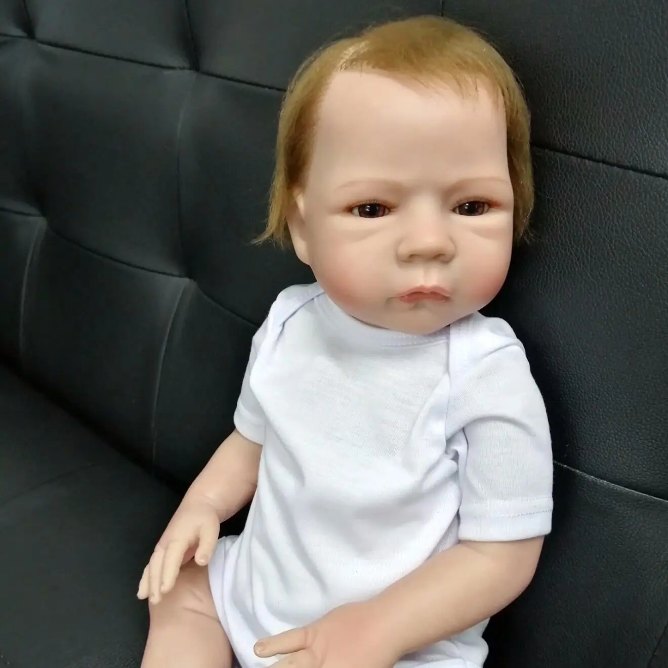 18 Inch Full Silicone Reborn Baby Doll Boys and Girls Soft Lifelike Doll Blue Eyes New Year Birthday Gift Toys For Children
18 Inch Full Silicone Reborn Baby Doll Boys and Girls Soft Lifelike Doll Blue Eyes New Year Birthday Gift Toys For Children