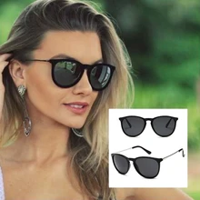 Brand Designer Cat Eye Round Sunglasses Woman Retro Shades Classic Female Sun Glasses Vintage Driving Oculos De Sol Feminino