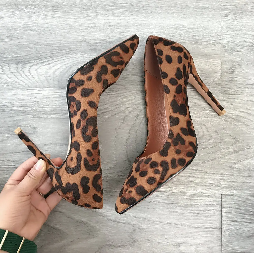 Fashion Pointed Toe Ladies High Heel Women's Pumps Faux Suede Leopard High Heels Shoes Woman 10 cm 12 cm Heels Female Party
Fashion Pointed Toe Ladies High Heel Women's Pumps Faux Suede Leopard High Heels Shoes Woman 10 cm 12 cm Heels Female Party